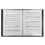 Aspire A4 Sheet Music Folder Clear Plastic Document File Organizer 20 Pages for School and Office