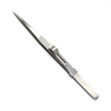 Aspire Stainless Steel Tweezers for Office and Jewelry Straight and Curved Tip Precision Tool