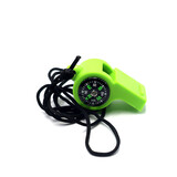 GOGO Multifuntion Plastic Whistle with Compass for Outdoor Activities Emergency Survival Training