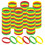 GOGO 120 PCS Silicone Wristbands for Adults, Social Distancing Colored Rubber Bracelets - Red Yellow Green