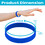 GOGO 120 PCS Kids Silicone Wristbands, Rubber Bracelets, School Party Suppliers - Royal Blue