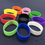 GOGO 10 PCS Wide Silicone Wristbands, Rubber Bracelets, Party Favors - Mixed Colors