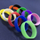 GOGO 10 PCS Wide Silicone Wristbands, Rubber Bracelets, Party Favors - Purple