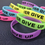 GOGO 10 PCS Never Give Up Silicone Wristbands, Glow in the Dark Inspirational Rubber Bracelets