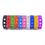 GOGO 10 PCS Adult Adjustable Silicone Bracelets for Shoe Charms Rubber Wristband - Black