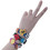 GOGO 10 PCS Adjustable Cute Wristbands, Black Rubber Charm Bracelets for Boys and Girls, Party Favors