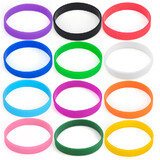 GOGO 60 PCS Rubber Bracelets for Kids, Back to School Gift, Silicone Rubber Wrist Bands for Events, Party Favors