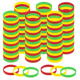 GOGO Silicone Bracelets, Social Distancing Rubber Wristband (2 Sizes for Choices)