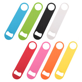 Aspire 8 Pack Stainless Steel Flat Bottle Openers, 7 Inch Colorful Heavy Duty Beer Bottle Opener for Bar, Restaurant, Kitchen