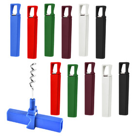 Aspire 12 PCS Pocket Travel Wine Corkscrew, Portable Plastic Cork Opener with Metal Spiral, Mini Corkscrew for Camping