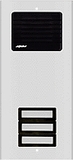 Alpha Communications 3 Plast Button L/S Panel-Alum.