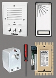 Alpha Communications 1-Unit Entry Intercom Kit+Wire