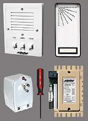 Alpha Communications 1-Unit Entry Intercom Kit+Wire