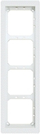 Alpha Communications 4Hx1W Module Panel Frame-White
