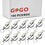 GOGO 100PCS Silver Heavy Duty Retractable Badge Holder Reel Reinforced ID Strap