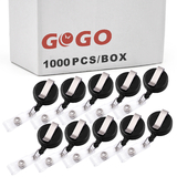 GOGO 1000/Pack Round Wholesale Nursing Badge Holder Lanyard Reels