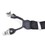 TopTie Men's Elastic Suspender With 6 polished hardware--Black