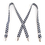 TopTie Elastic X-Back Clip Suspenders Children's Black & White Check Suspenders