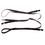 TopTie Men's Elastic Adjustable X-Back Clip Suspenders & Satin Bow Tie Set