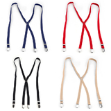 TopTie 4pc Adjustable Clip Suspender For Men & Women