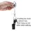 Officeship 10PCS Premium Quality Black Carabiner Badge Reels for Church