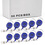 Officeship 50PCS Premium Quality Blue Carabiner Retracting ID Card Reels