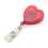 Officeship Red Heart Shape ID Card Badge Reels Bulk Sale 50 PCS
