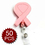Officeship Breast Cancer Awareness Name Badge Reel Pink, 50PCS/PACKED