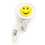 Officeship White Retractable Smile Face Key-ID-Badge 100 PCS Nursing Badge Holder