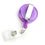 Officeship Purple Smile Face Badge Reel 50 PCS, With Key-ID-Badge-Belt Clip And Chain Pull Nursing Badge Holder