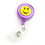 Officeship Purple Smile Face Badge Reel 100 PCS Nursing Badge Holder