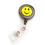 Officeship Retractable Smile Face Badge Reels 7PCS, Assorted Colors