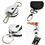 Wholesale GOGO 100PCS Silver Color Metal Retractable Reel With Belt Clip, Belt Loop Clasp & Key Ring