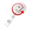 Officeship Clear Badge Reel (Translucent) With Swivel Spring Clip & Clear Vinyl Strap INDIVIDUAL