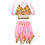 BellyLady Kid's Pink Belly Dance Halter Top & Skirt, Halloween Gift Idea