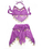 BellyLady Kid's Belly Dance Costume, Purple Skirt & Halter Top Sets