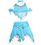 BellyLady Kid's Blue Belly Dance Halter Top & Skirt, Christmas Gift Idea