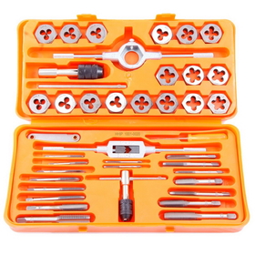 ABS Import Tools 41 PIECE 3MM-12MM TAP &amp; DIE SET WITH HEXAGON SHAPED DIES (1011-0005)
