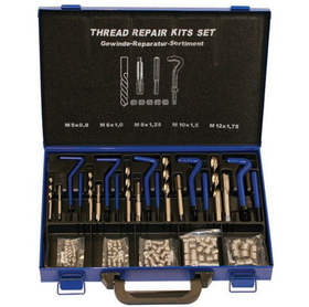ABS Import Tools M5-M12 132 PIECE HELICAL S.T.I. MASTER THREAD REPAIR KIT (1011-0051)