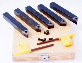 ABS Import Tools 1/2" 5 PIECE INDEXABLE CARBIDE TURNING TOOL SET (2003-0003)