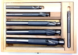ABS Import Tools 6 PIECE HIGH SPEED STEEL 3 FLUTE SOLID PILOT COUNTERBORE SET (2007-0003)