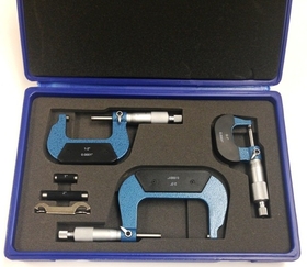 ABS Import Tools 0-3" 3 PIECE PRECISION OUTSIDE MICROMETER SET (4200-0010)