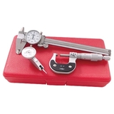 ABS Import Tools PRO-SERIES 3 PIECE CALIPER & MICROMETER & INDICATOR INSPECTION KIT (4902-0003)