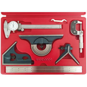 ABS Import Tools 6 PIECE TOOL KIT CALIPER, MICROMETER, COMBINATION SQUARE (4902-0009)