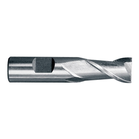 ABS Import Tools 1/8 X 3/8" 2 FLUTE HIGH SPEED STEEL SINGLE END CENTER CUT END MILL (5801-0125)