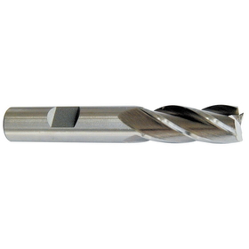 ABS Import Tools 1/8 X 3/8" 4 FLUTE HIGH SPEED STEEL SINGLE END CENTER CUT END MILL (5802-0125)