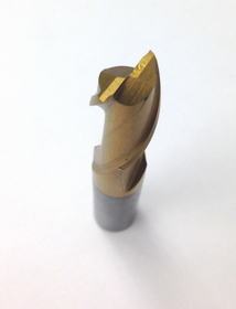 ABS Import Tools 5/16 X 3/8" TiN 2 FLUTE HIGH SPEED STEEL CENTER CUT SINGLE END MILL (5826-0312)