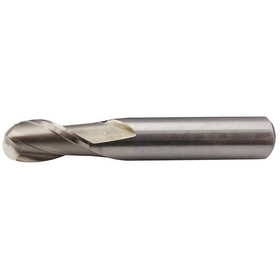 ABS Import Tools 1/4 X 3/8" 2 FLUTE HIGH SPEED STEEL SINGLE END BALL END MILL (5841-0250)
