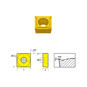 ABS Import Tools SCMT-432-HM COATED CARBIDE INSERT (6004-3432)