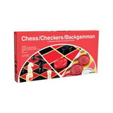 PRESSMAN TOY Chess/Checkers/Backgammon Set